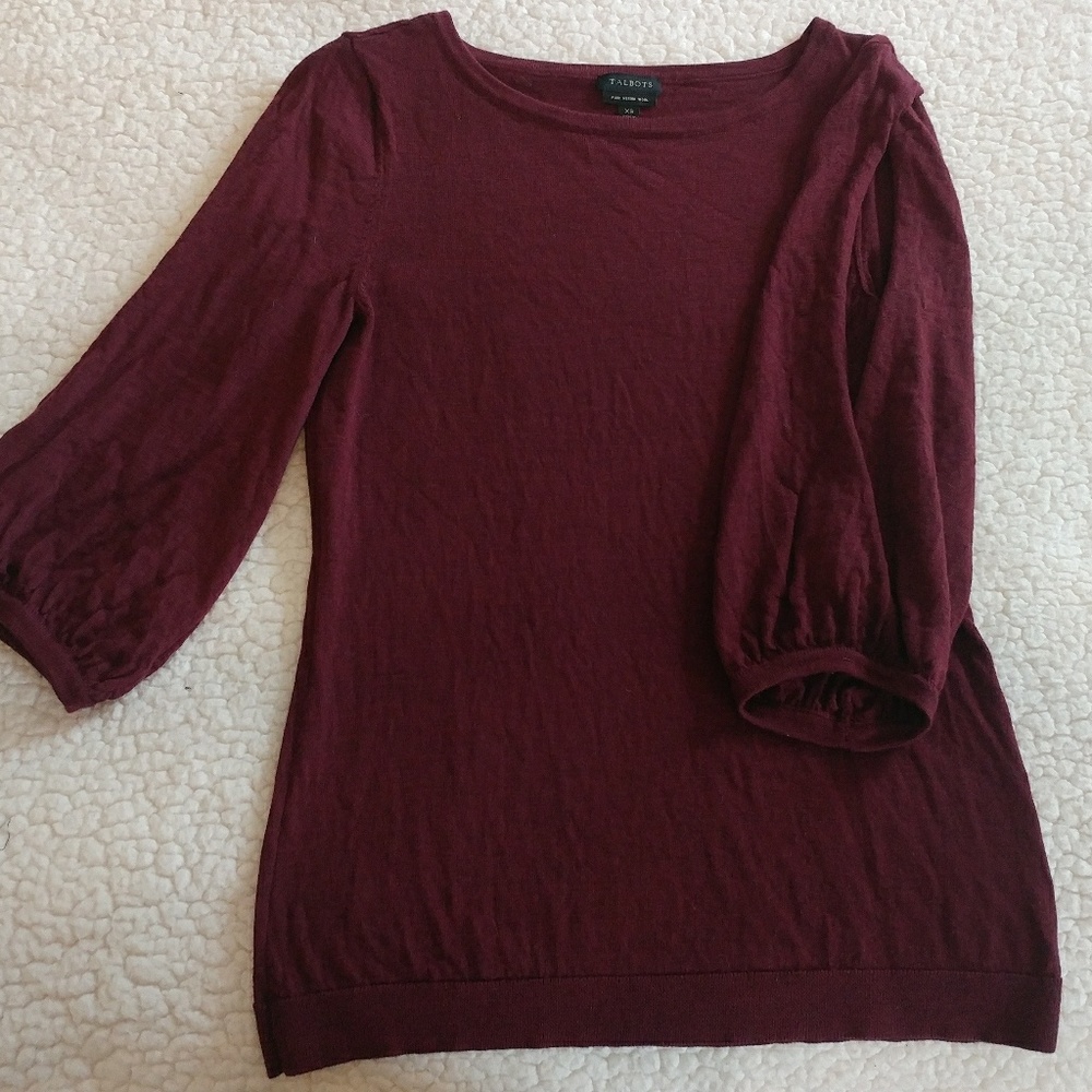 Talbots Merino Wool Top - Picture 3 of 5